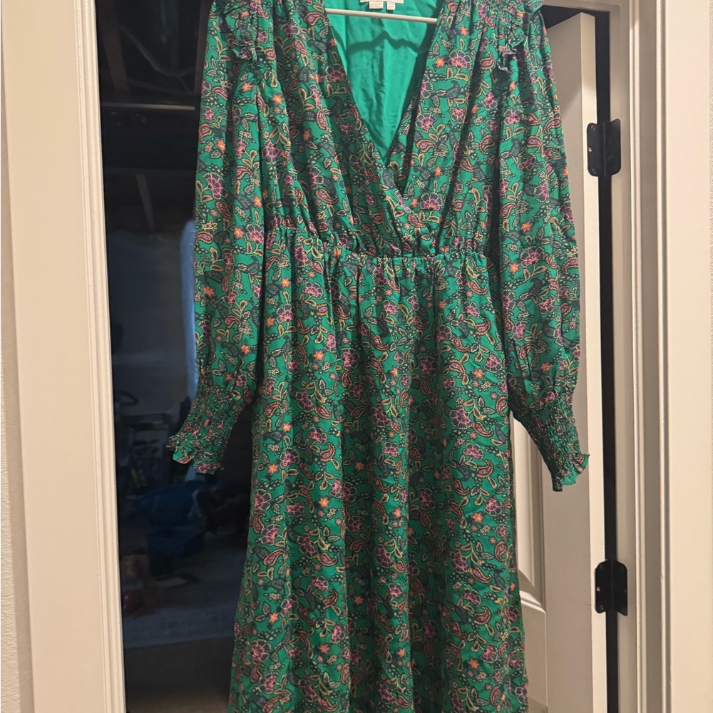 Floral Green Dress